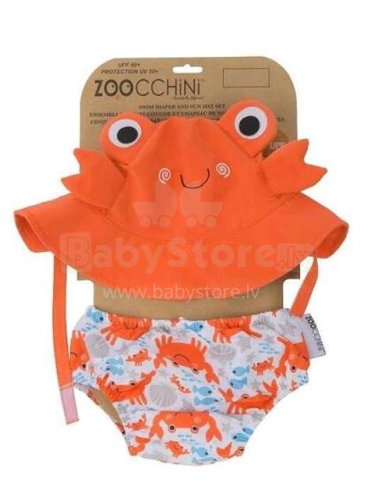 Zoocchini Art.ZOO1701S  Комплект для купания плавки и панамка
