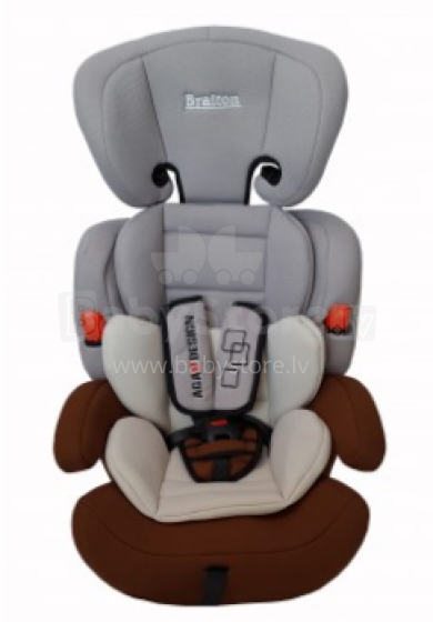 Aga Design'18 Braiton Grey/Brown Art.107755  Автокреслo 9-36kг