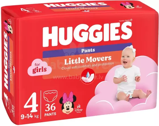 Huggies Pants D S4 Girl Art.BL041564258 Beebimähkmed 9-14 kg, 36 tk.