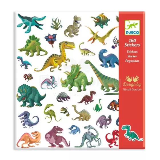 Djeco 160 kleepsu Dinosaurs Art.DJ08843