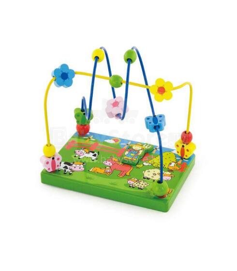 Viga Wood Activity Spiral Art.59664  Детский деревянный Лабиринт