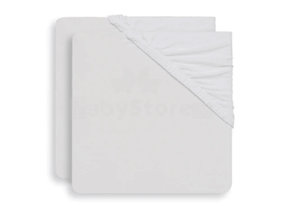 Jollein Jersey Art.2511-501-66041 Ivory 40/50x80/90cm 2 pack
