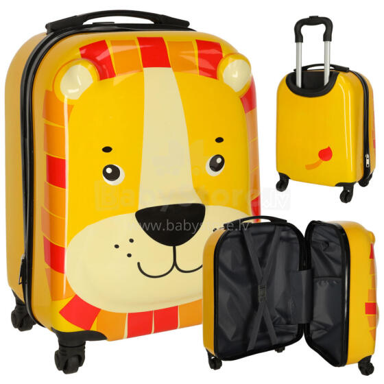 Ikonka Art.KX3963 Children's travel case on wheels lion