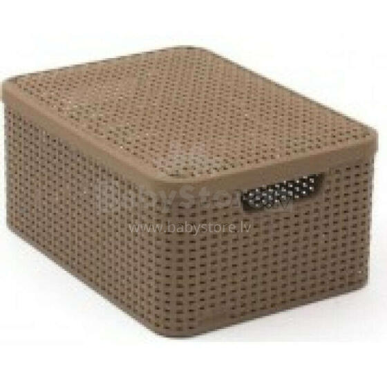 Коробка с крышкой Style L 43,6x32,6x23см коричневая