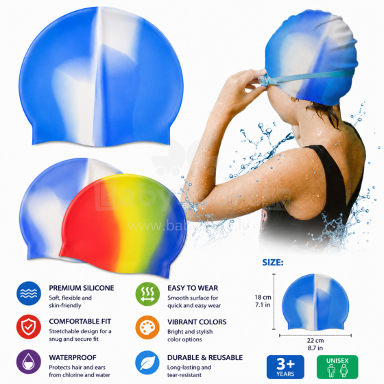 I-Toys Swimming Cap Art.173074  Silikoonist ujumismüts