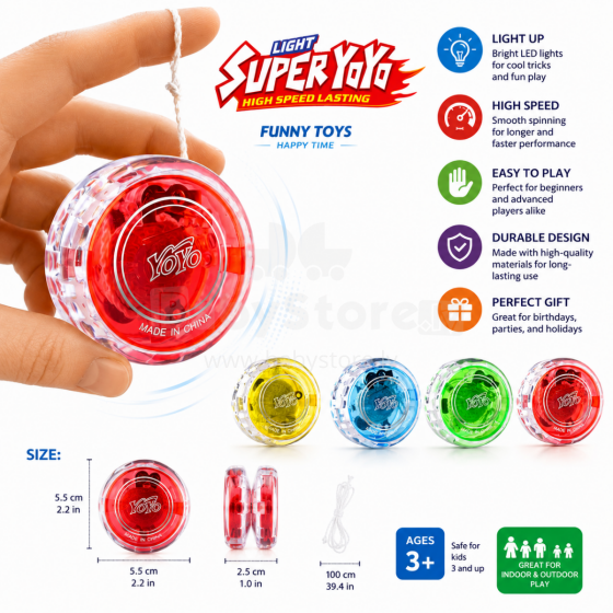 I-Toys Yo Yo Art.182887 LED-valgustusega Jojo