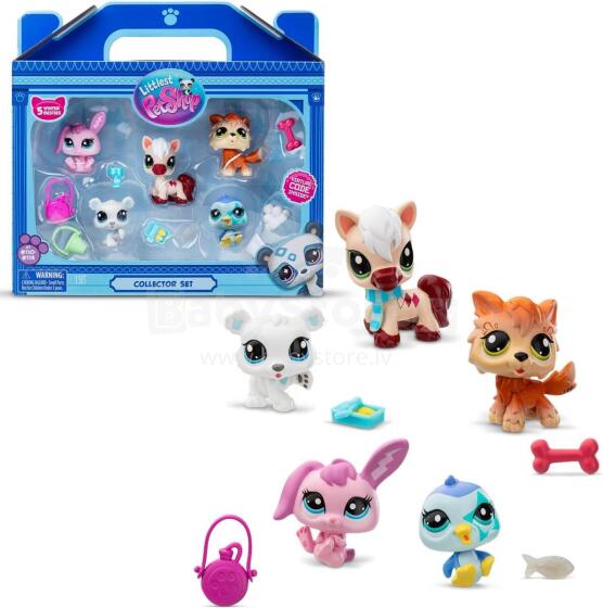 Littlest Pet Shop Winter Besties Collector Set – 5 Pet Figures & Accessories Art. BF00573