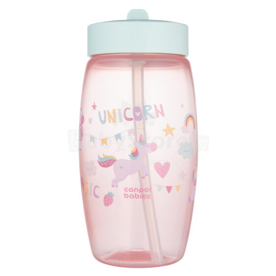 CANPOL BABIES spordipudel kokkuklapitava otsikuga UNICORNS, 400 ml, 56/618_pin
