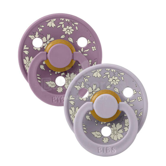 Bibs Liberty Colour Round Art.211658 Capel/Fosil Grey 100% looduslikust kummist lutt 0-6 kuud (2 tk.)