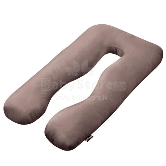 La Bebe™ Cushy Maternity Pillow Art.91913 Beige Многофункциональная подушка для беременных и кормящих (U Shaped) , наполнение синтепон, 155x80cm