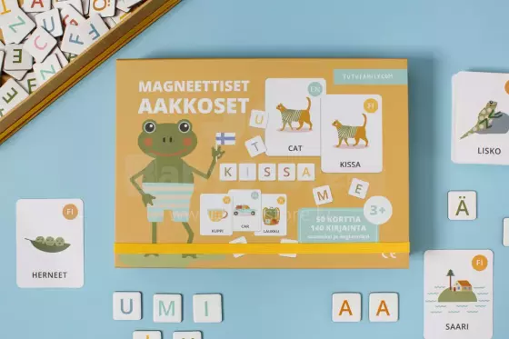Tutufamily Alphabet Art.223050  Magnetiline tähestik soome/inglise keele (FI/EN) lugemise õppimiseks