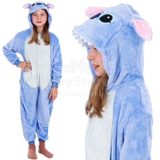 Laste kigurumi pidžaama Stitch, üheosaline kombinesoon Springos HA5065, suurus 120-130 cm