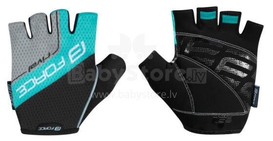Cimdi FORCE RIVAL Black/Turquoise L