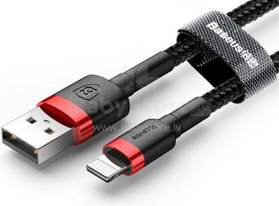 Baseus Baseus USB kabelis Kevlar USB Lightning iPhone 2.4A kabelis 1m sarkans
