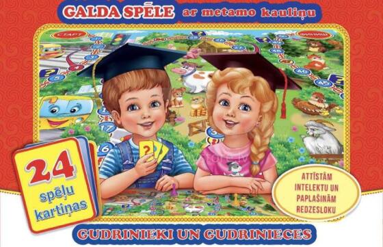 Kids Book Art.226556 Lauamäng täringutega “Nutikas ja nutikas”