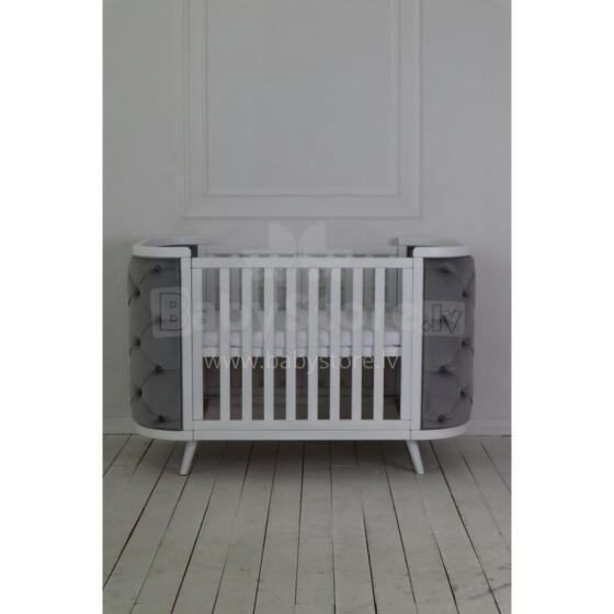La Bebe™ Boho Slim 4 in 1 Art.9403500000vp White/Beige Velour