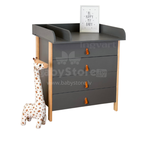 La Bebe™ Scandi Art.227077 Graphite