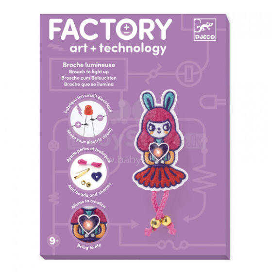 Factory - E-textil - Brooch - Bunny girl