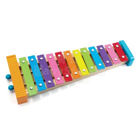 Svoora - Colorful Metallophone with Wooden Guiro (12 notes)
