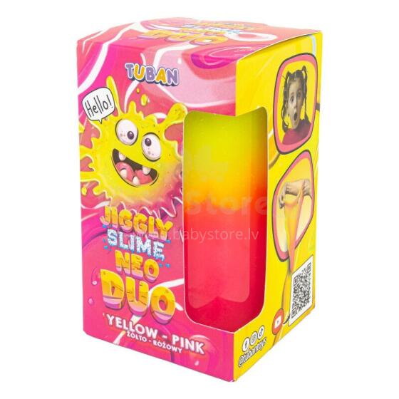 Jiggly Slime - Lima - Neoon Duo - Kollane-Roosa (430 g)