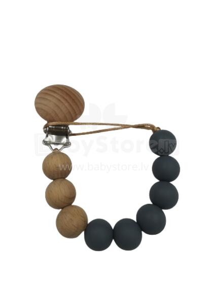 BABY 01431 Eco Ati Pacifier Holder Anyigba ƒe PETROL