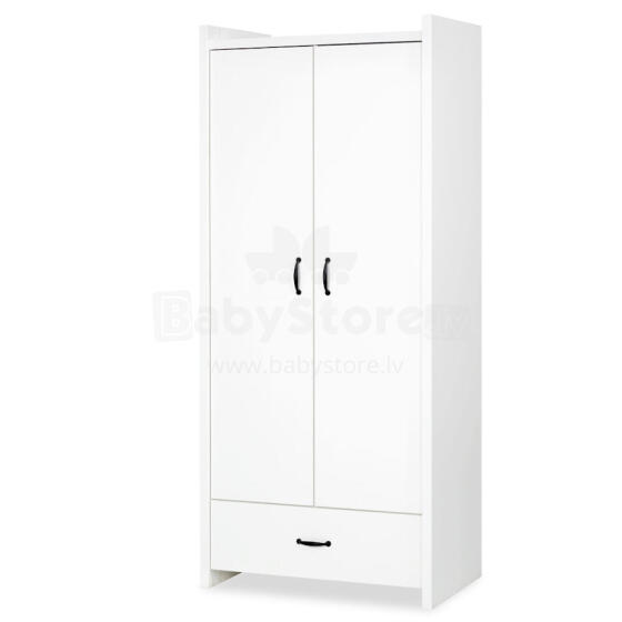 Klups Amelia Art.233121 White  two-door wardrobe white