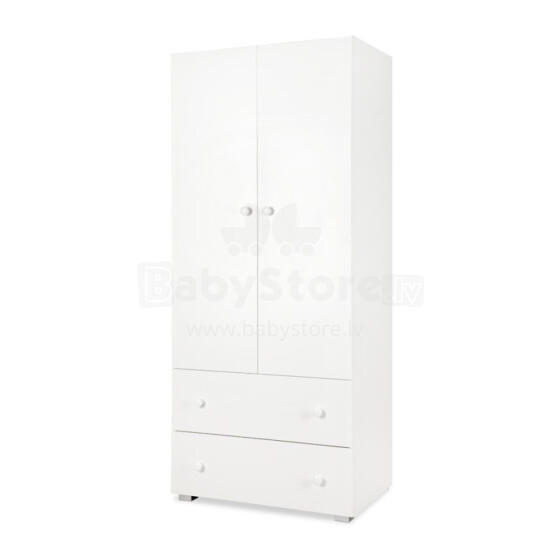 KLUPŚ PAULA two-door wardrobe, white