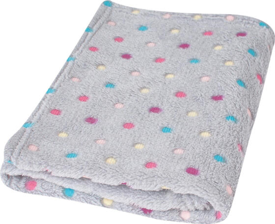 MATEX MILLY vidzĩ ƒe avɔ si wotsɔ microfibre 75x100 [TB0294_K42] dots gray wɔ