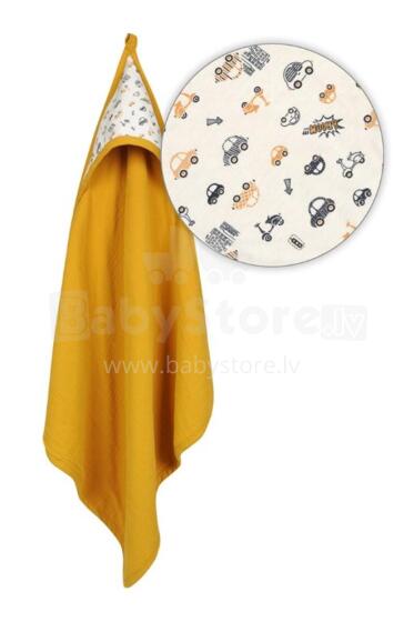MATEX Tsileƒe ƒe nutsyɔnu MUSLIN DESIGN 85x85 cm [TB0443_02] sinapi