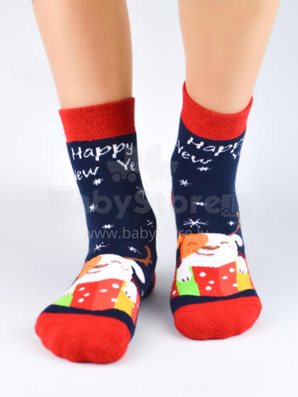 NOVITI SF012-U-01 Terry socks XMAS Ƒe Yeye ƒe dzidzɔkpɔkpɔ 31/34