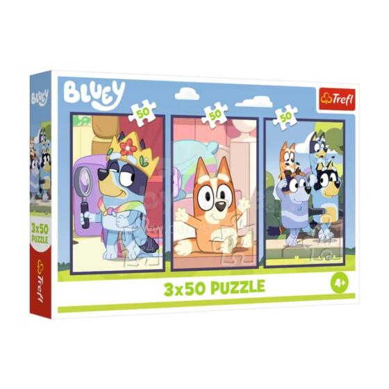 TREFL 34890 Puzzle 3x50 Bluey Ƒomea