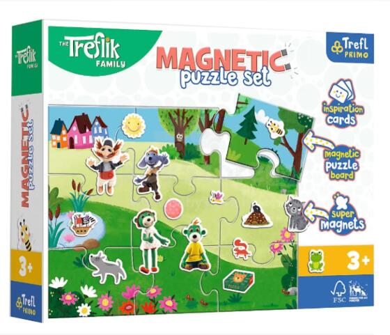 TREFL 93166 Magnetic Puzzle - Treflik ƒe Ŋkeke