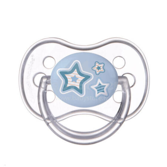CANPOL 22/563 Silicone goglo soother ɣleti 6-18 VIDZEVI YEYE blɔ