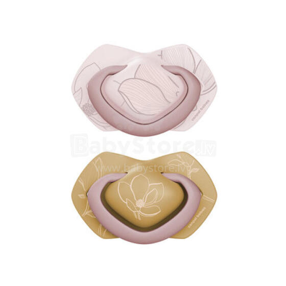 CANPOL 22/665 Fafa silicone symmetrical pacifier 6-18m SIKA 2pcs pink