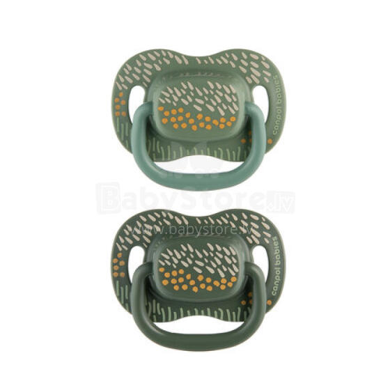 CANPOL 34/931 Fafa silicone symmetrical pacifier 6-18 m TOWO 2 pcs amadede dzẽ