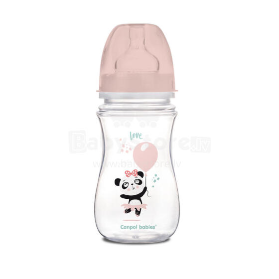 CANPOL 35/221 EasyStart Exotic keke anti-colic aŋetu 240ml pink