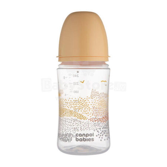 CANPOL 35/243 Anti-colic aŋetu EasyStart 240ml MOUNTAINS beige