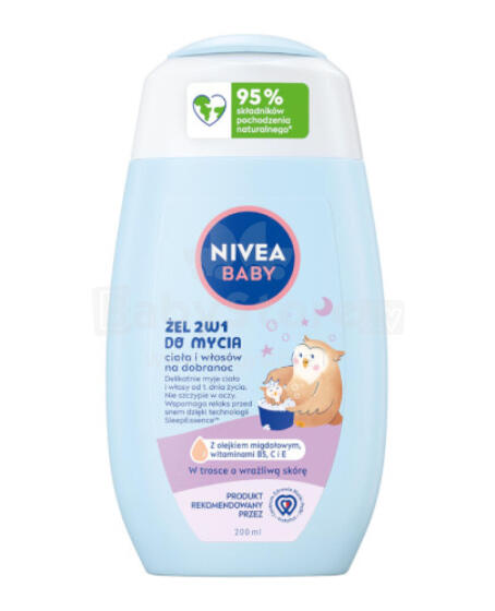 NIVEA BABY 80546 2in1 zã ŋutilã kple ɖaklɔ gel 200 ml