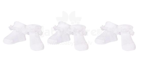 SCORPIO SKA-0119 Baby socks with ruffles for shoes white 6-9 m