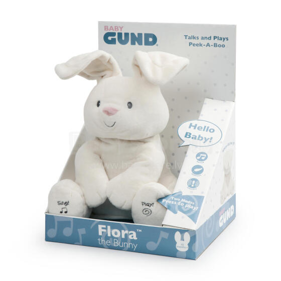 GUND Animated plush toy Flora Bunny, 30 cm