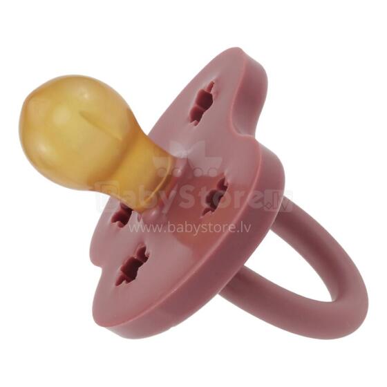 Hevea Round Stars Moon  Art.239413 Rosewood Natural Rubber Pacifier
