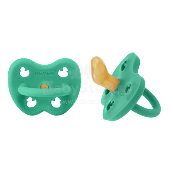 Hevea Natural Rubber Pacifier Anatomical Art.239430 Pop of Green Natural Rubber Pacifier
