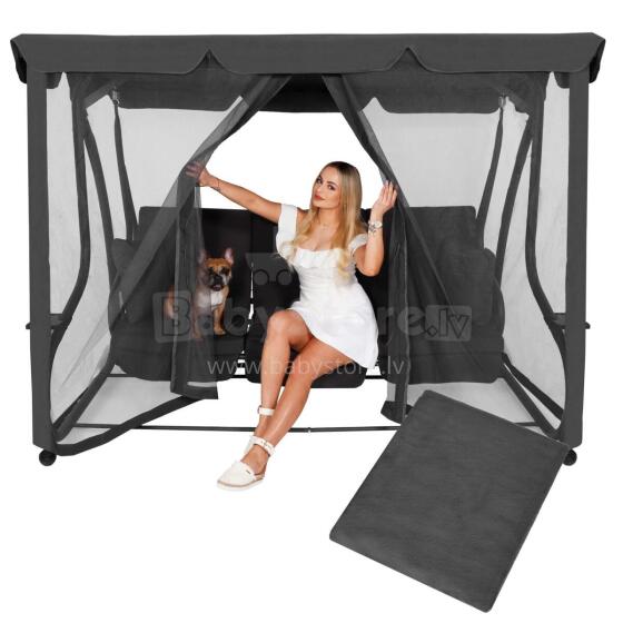 Aiamõnede sääsevõrk Springos GS0026M, kõrgus 165 cm, hall