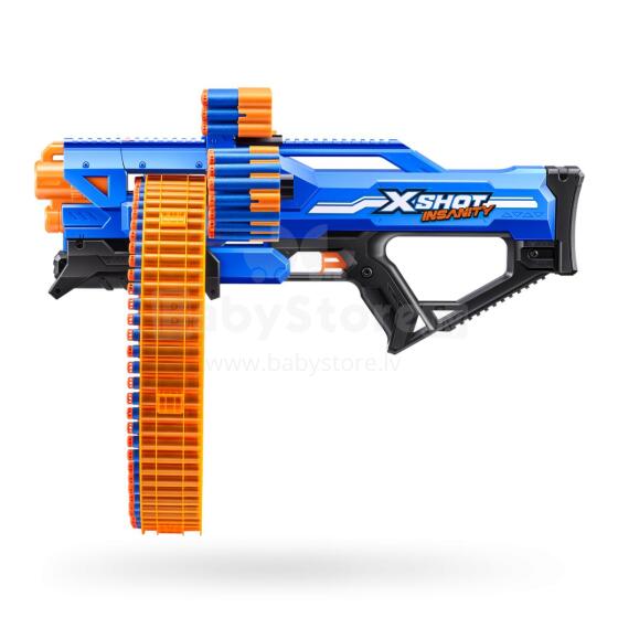 X-SHOT mängupüstol Mad Megga Barrel Blaster Insanity, 1 seeria, 36609
