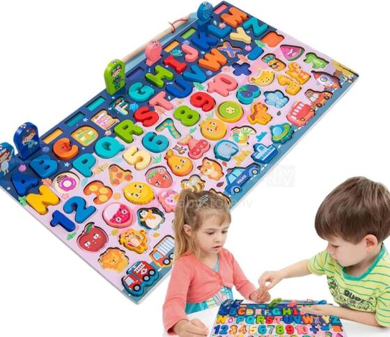 Wooden Puzzles Montessori 6 in 1  Art.241379    Montessori puidust pusle