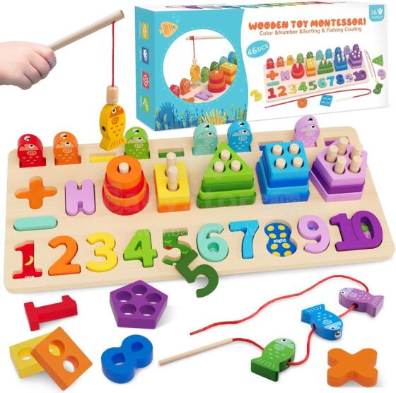Plunack Montessori Wooden Art.241381  Montessori puidust pusle