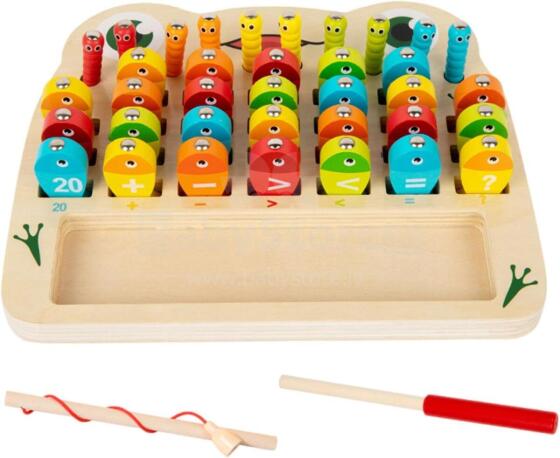 Riaisttd Fishing Wood Game Alphabet and Number Art.241388   Montessori puidust pusle