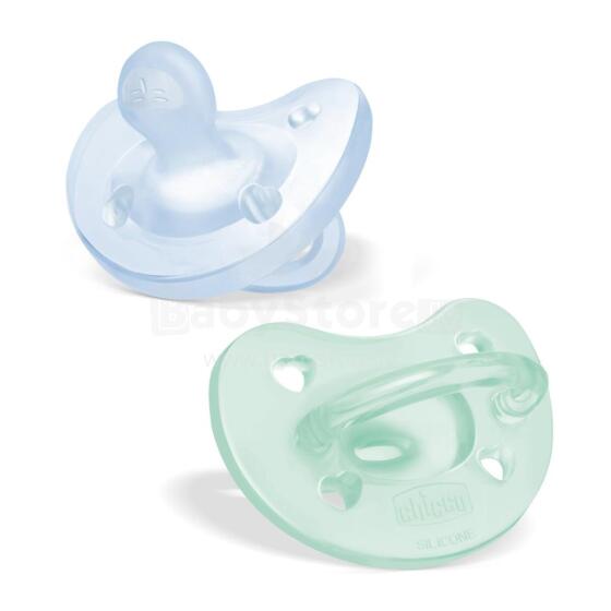 CHICCO 00073086210000 Pacifier PF SOFT blue 16-36m 2 pcs