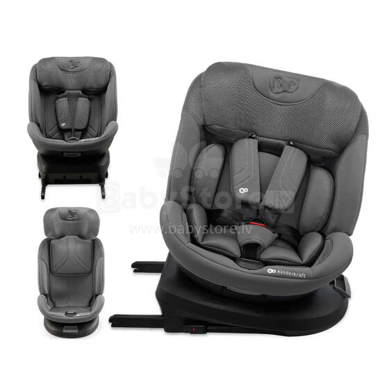 KINDERKRAFT Автокресло XPEDITION 3 i-Size серое