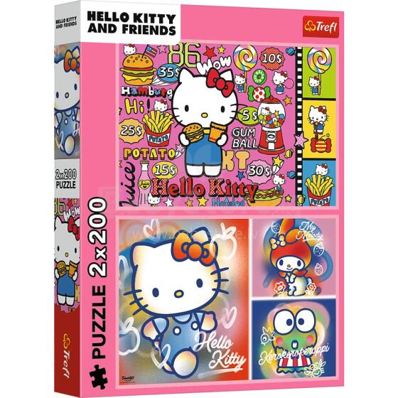 TREFL 13336 Пазл 2x200 Hello Kitty и друзья